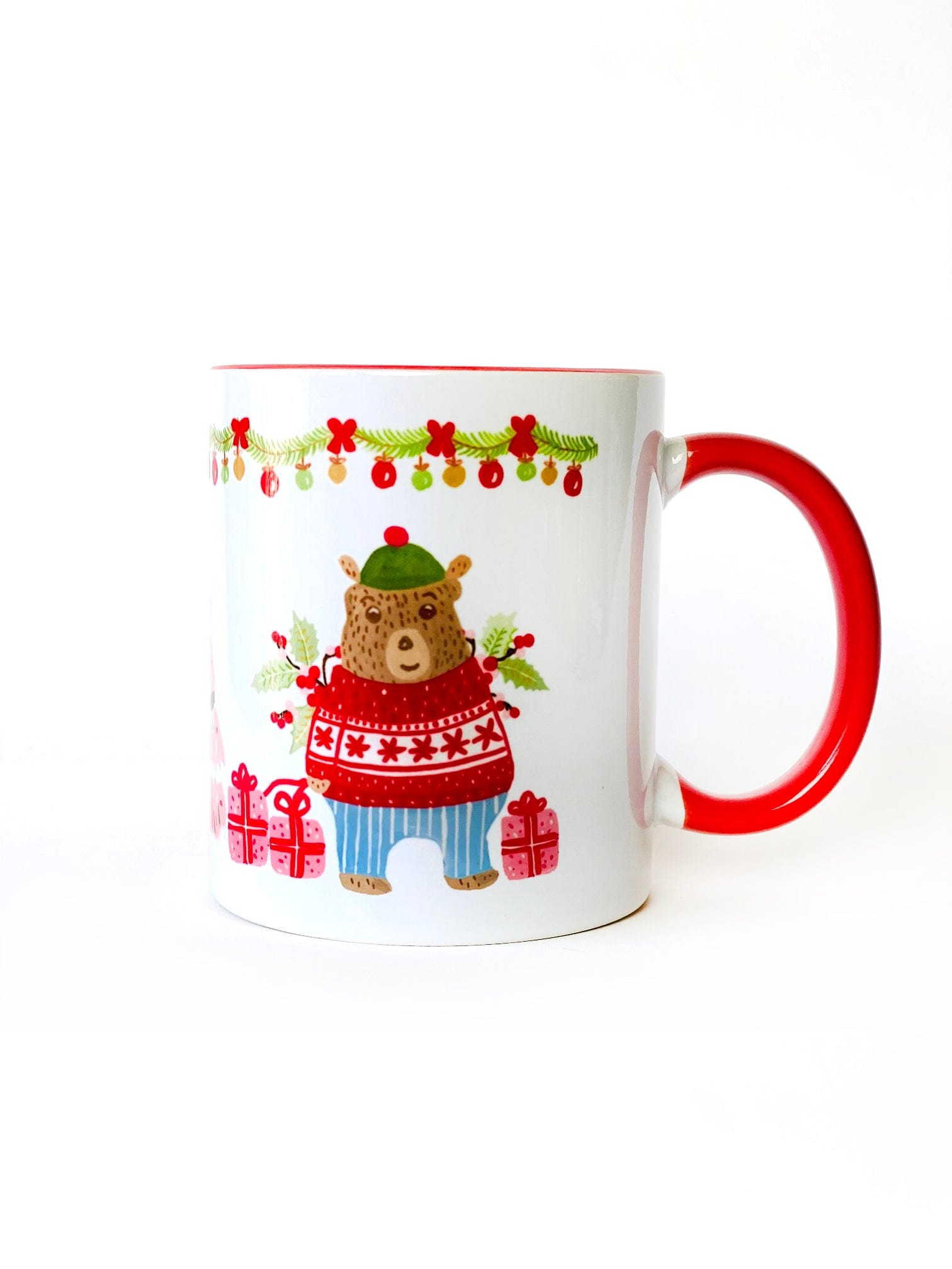 Christmasy Teddy Mug - The Spring Palette