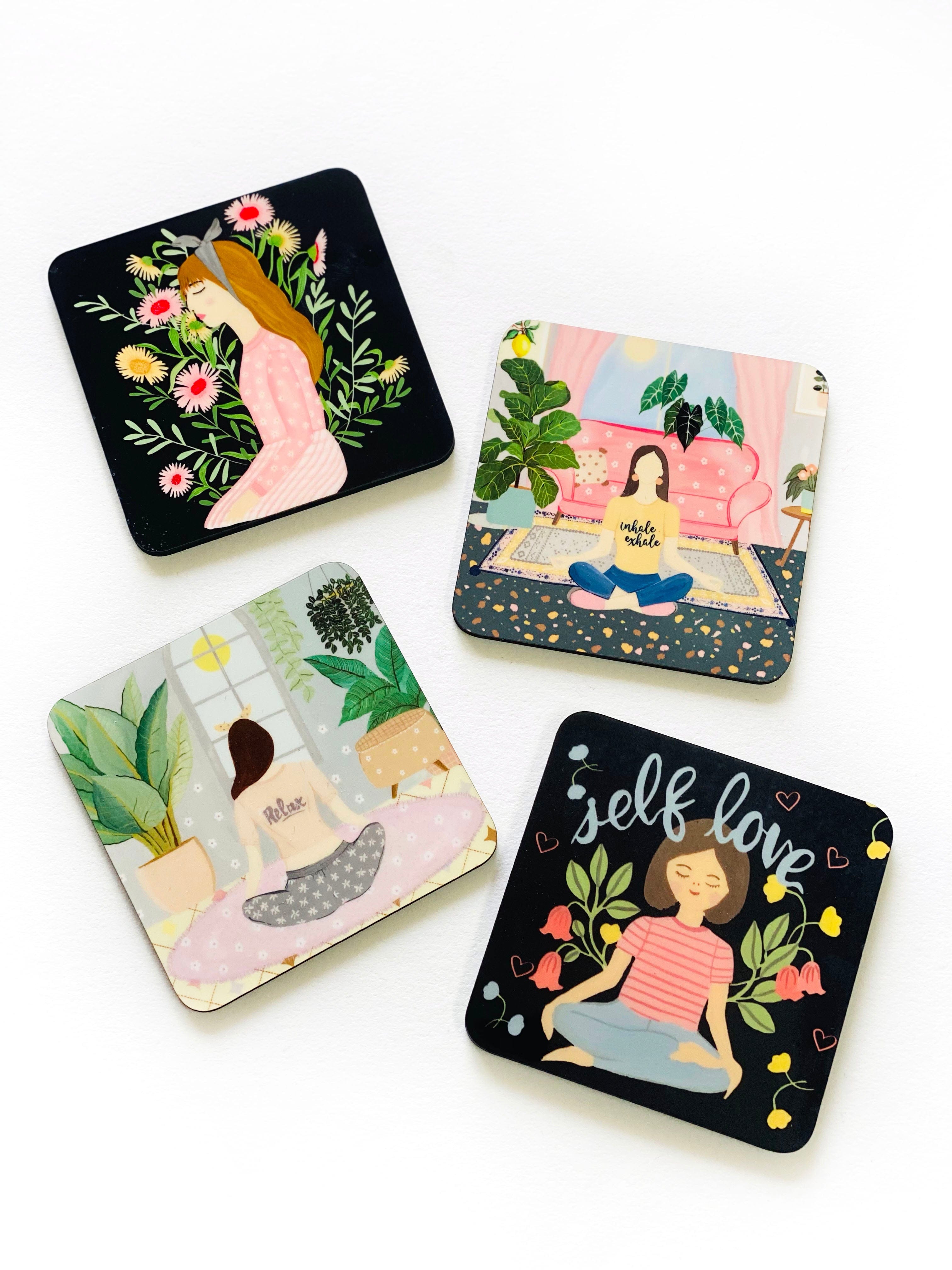 Self Love Coasters (Set of 4) - The Spring Palette