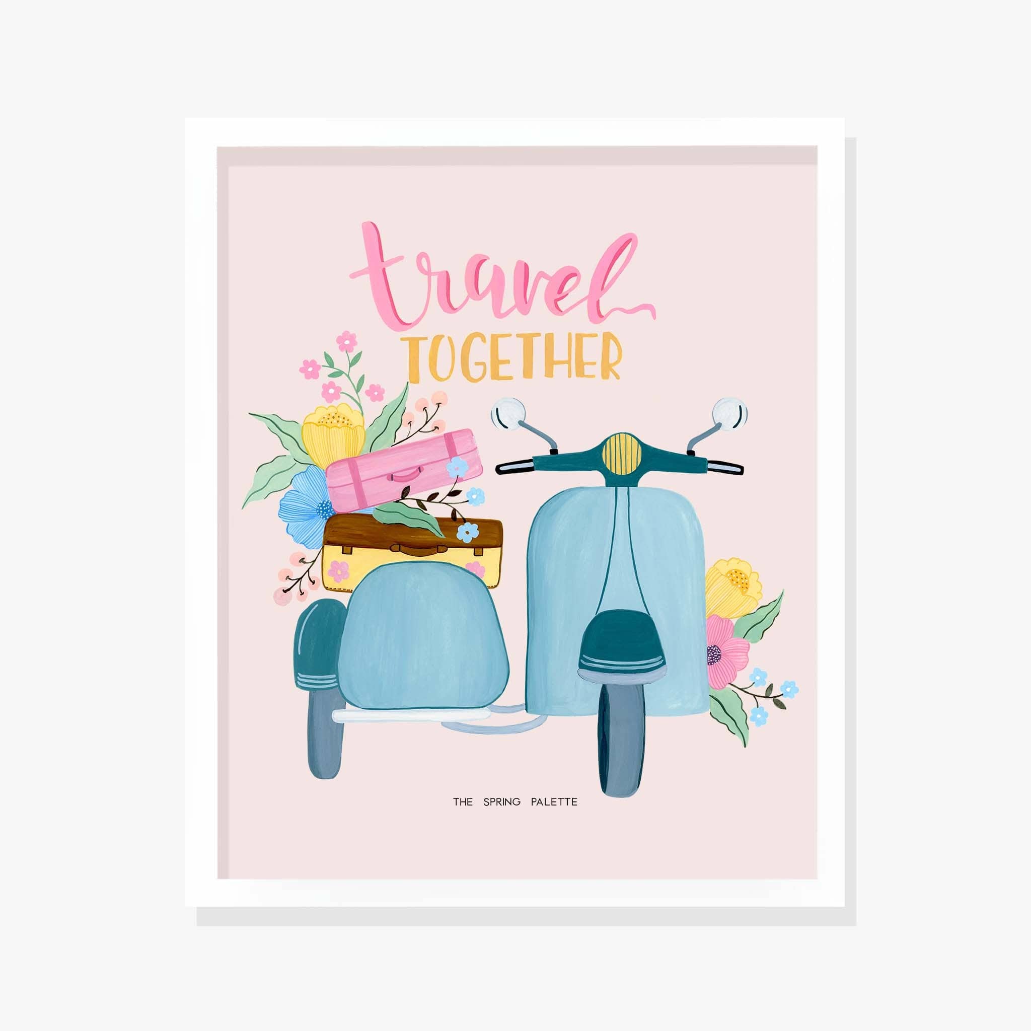 Travel Together Art Print | Wall Art - The Spring Palette